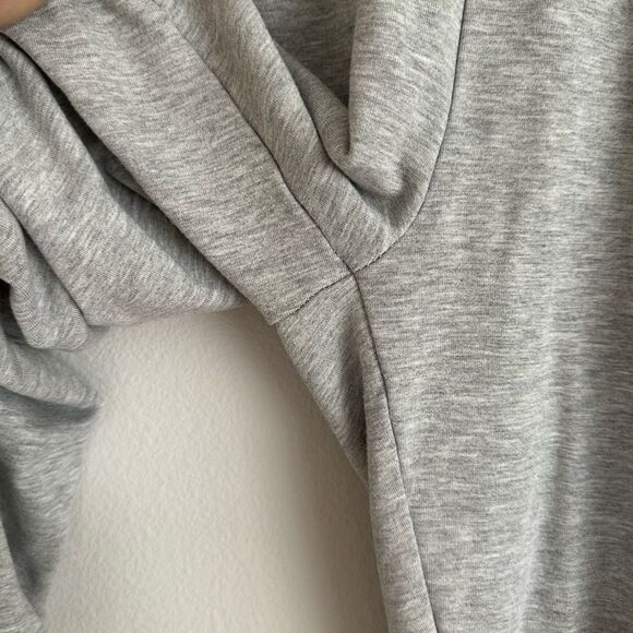 Nike Yoga Women's Flow Hyper Mid Rise 7/8 Sweat Pants Gray DB4480-141 SMALL - Picture 4 of 8